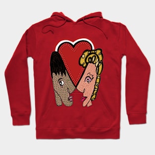 Original Painting -  LOVERS POP ART STYLE Hoodie